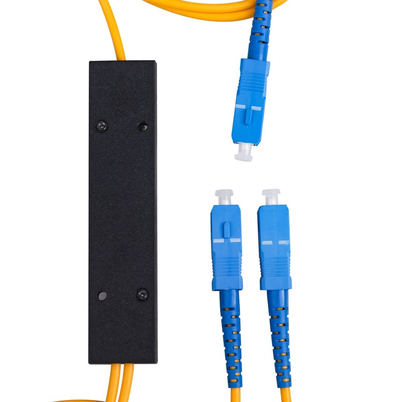 Duogalia SC/UPC Fiber Optical FBT Splitter 1x2(1 in 2 Out) Singlemode 1310/1550nm for Network Signal Distribution(3 Pack) - Image 3